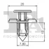 Кліпса кріплення (к-кт 5шт) Nissan/Mitsubishi/Renault FA1 75-30005.5 Fischer Automotive One (FA1) 75-30005-5 (фото 2)