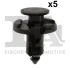Кліпса кріплення (к-кт 5 шт) Renault Kangoo/Master 97- FA1 75-30007.5 Fischer Automotive One (FA1) 75-30007-5 (фото 1)