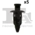 Кліпса кріплення (к-кт 5шт) Honda Legend 91-96/Subaru Impreza 92-08 FA1 76-30005.5 Fischer Automotive One (FA1) 76-30005-5 (фото 1)