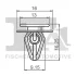 Кліпса кріплення (к-кт 5шт) Fiat Sedici 06-14/Suzuki SX4 07- FA1 76-40009.5 Fischer Automotive One (FA1) 76-40009-5 (фото 2)