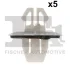 Кліпса кріплення підкрильника (к-кт 5шт) Toyota Rav 4 97-05 FA1 77-40048.5 Fischer Automotive One (FA1) 77-40048-5 (фото 1)
