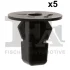 Кліпса кріплення підкрила (к-кт 5шт) Citroen C1/Peugeot 108 14- FA1 77-60001.5 Fischer Automotive One (FA1) 77-60001-5 (фото 1)