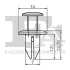 Кліпса кріплення (к-кт 5 шт) Subaru/Honda FA1 79-30013.5 Fischer Automotive One (FA1) 79-30013-5 (фото 2)