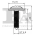 Кліпса кріплення Honda Accord 98-02 (к-кт 5 шт) FA1 79-70001.5 Fischer Automotive One (FA1) 79-70001-5 (фото 2)