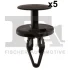 Кліпса кріплення підкрильника (к-кт 5шт) Ford Transit 13-/Opel Insignia 17- FA1 87-20002.5 Fischer Automotive One (FA1) 87-20002-5 (фото 1)