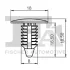 Кліпса кріплення накладки порога (к-кт 5шт) Hyundai Accent III 05- FA1 89-10002.5 Fischer Automotive One (FA1) 89-10002-5 (фото 1)
