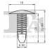 Кліпса кріплення накладки порога (к-кт 5шт) Hyundai Accent III 05- FA1 89-10003.5 Fischer Automotive One (FA1) 89-10003-5 (фото 2)