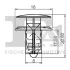 Кліпса кріплення накладки порога (к-кт 5шт) Hyundai Santa Fe III 12- FA1 89-30007.5 Fischer Automotive One (FA1) 89-30007-5 (фото 2)
