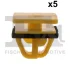 Кліпса кріплення накладки порога (к-кт 5шт) Hyundai Sonata IV 01- FA1 89-40004.5 Fischer Automotive One (FA1) 89-40004-5 (фото 1)