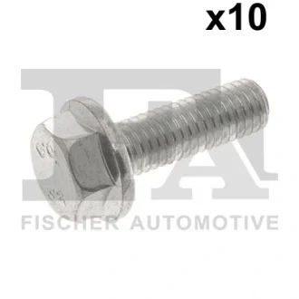Болт системи випуска MB Sprinter (906)/Vito (639), OM646 (M8x1.25x25) (к-кт 10шт) FA1 982-08-F24.10 Fischer Automotive One (FA1) 982-08-F24-10
