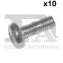 Болт (M6x16mm) VW (к-кт 10шт) FA1 982-T06-817.10 Fischer Automotive One (FA1) 982-T06-817-10 (фото 1)