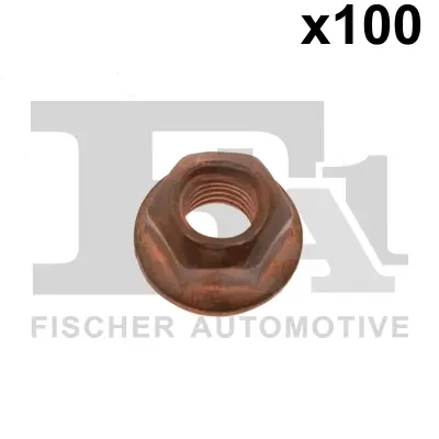 Гайка колектора випускного MB OM611/612/642/646/651 (M8x1.25mm) (к-кт 100шт) FA1 988-0801.100 Fischer Automotive One (FA1) 988-0801-100 (фото 1)