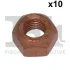 Гайка колектора випускного Hyundai/Iveco/Mitsubishi (M10x1.25mm) (к-кт 10шт) FA1 988-1056.10 Fischer Automotive One (FA1) 988-1056-10 (фото 1)