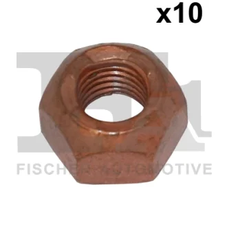 Гайка колектора випускного Hyundai/Iveco/Mitsubishi (M10x1.25mm) (к-кт 10шт) FA1 988-1056.10 Fischer Automotive One (FA1) 988-1056-10