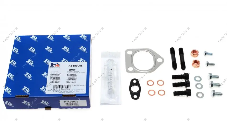 Комплект прокладок турбіни BMW 3 (E46/E90)/5 (E39/E60)/7 (E65/E66/E67) 00-10 FA1 Fischer Automotive One (FA1) KT100005 (фото 1)