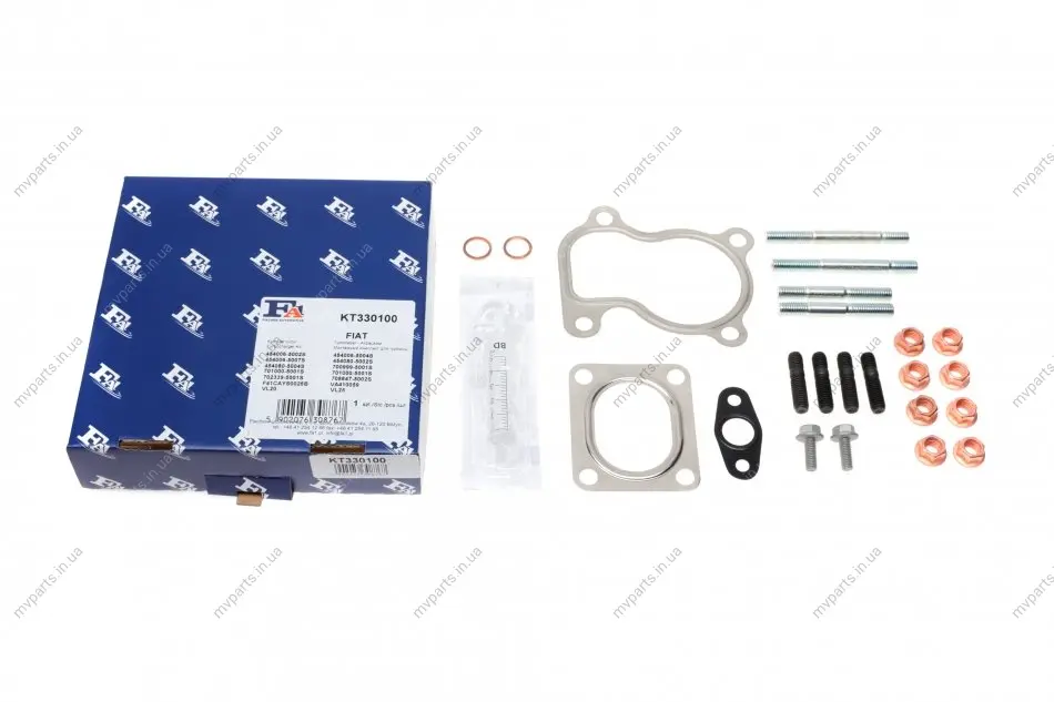 Комплект прокладок турбіни Fiat Brava/Doblo/Stilo 1.9 JTD 96-02 FA1 Fischer Automotive One (FA1) KT330100 (фото 1)