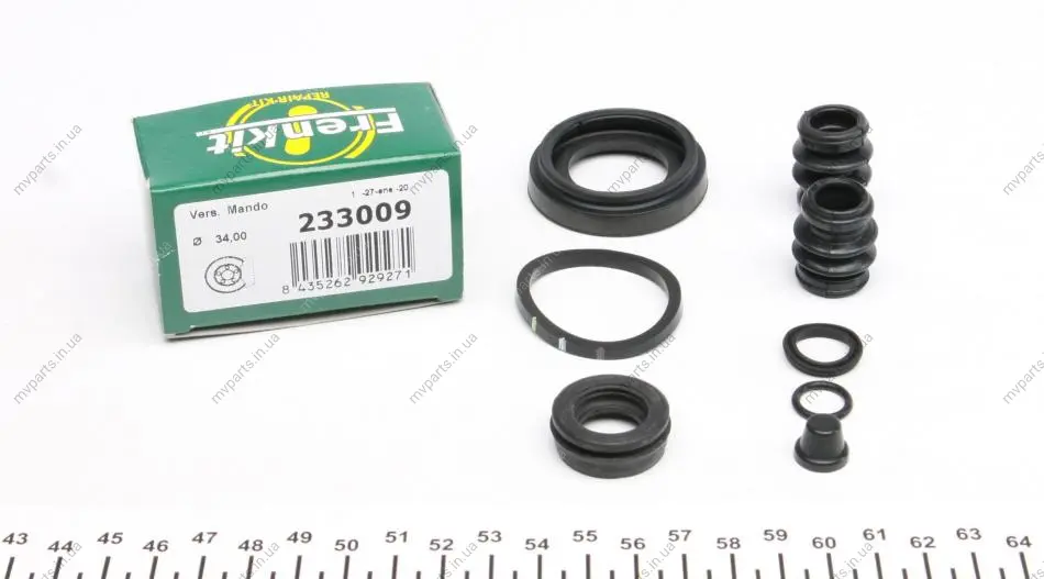 Ремкомплект супорта (заднього) Hyundai i10 08- (d=34mm) (Mando) FRENKIT 233009 (фото 1)