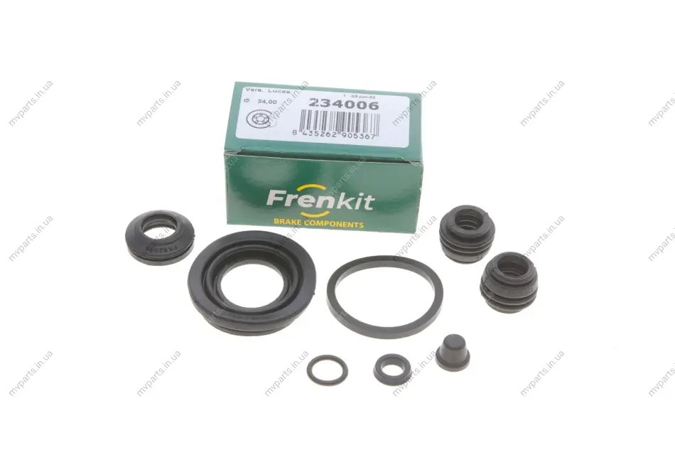 Ремкомплект супорта (заднього) Honda Accord/Civic VI/VII/VIII 90- (d=34mm) (Lucas/Nih) FRENKIT 234006 (фото 1)