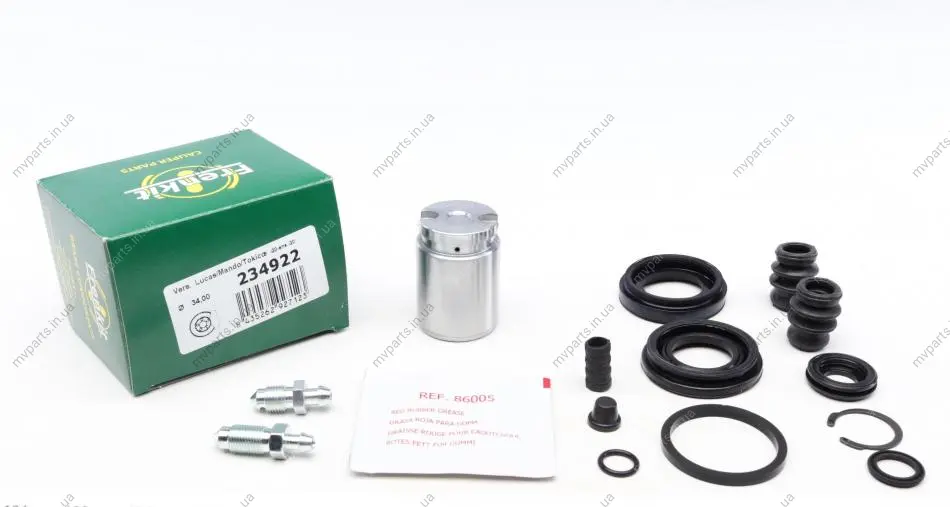 Ремкомплект супорта (заднього) Hyundai Elantra/Kia Cerato 95- (d=34mm) (+поршень) FRENKIT 234922 (фото 1)