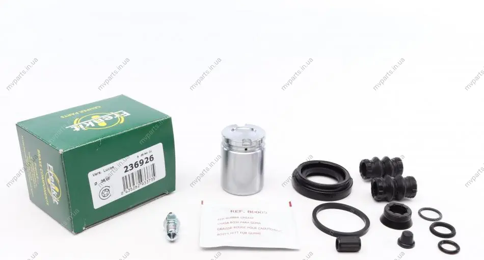 Ремкомплект супорта (заднього) Opel Astra G/H//Zafira 98-10 (d=36mm) (Lucas) (+поршень з механізмом) FRENKIT 236926 (фото 1)