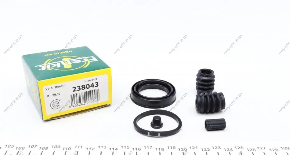 Ремкомплект супорта (заднього) Toyota Avensis/Corolla 03-09d=38mm) (Bosch) FRENKIT 238043 (фото 1)