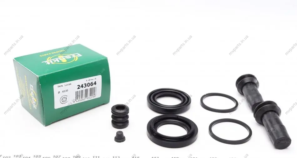 Ремкомплект супорта (переднього) Audi 100/A4/A6/A8 91-02 (d=43mm) (Lucas) FRENKIT 243064 (фото 1)