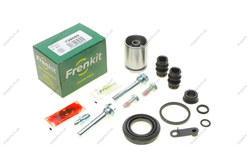 Ремкомплект супорта (заднього) Mini Cooper 10-16 (d=38) (+поршень/направляюча) (Trw) FRENKIT 738099 (фото 1)