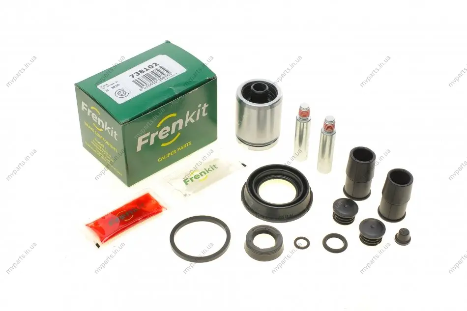 Ремкомплект супорта (заднього) Peugeot 308/508 12- (d=38mm) (Ate) (+поршень.направляюча) FRENKIT 738102 (фото 1)