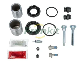 Ремкомплект супорта (переднього) Honda Accord 08- (d=38/43mm) (+2 поршня/направляюча) (Akebono) FRENKIT 738152