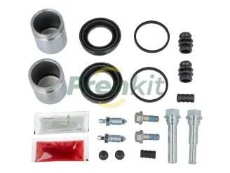 Ремкомплект супорта (переднього) Mitsubishi L200 01-05 (d=43mm) (+2 поршня/направляюча) (Tokico) FRENKIT 743224 (фото 1)