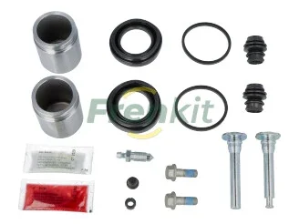 Ремкомплект супорта (переднього) Nissan X-Trail 01-13 (d=44mm) (+ 2 поршня/направляюча) (Akebono) FRENKIT 744248