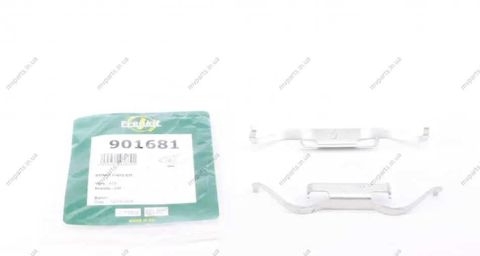 Планка супорта (переднього) прижимна (к-кт) VW T5 03-09 (Ate) FRENKIT 901681 (фото 1)