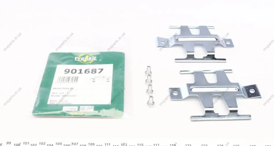 Планка супорта прижимна (к-кт) MB Vario/Sprinter 96- (Ate) FRENKIT 901687 (фото 1)