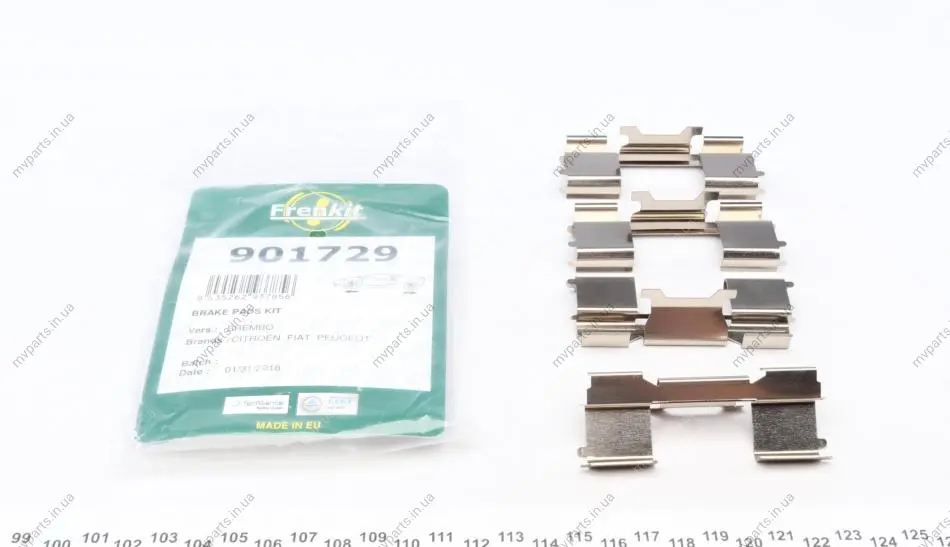 Планка супорта прижимна (к-кт) Citroen Jumper/Peugeot Boxer 06- (Brembo) FRENKIT 901729 (фото 1)