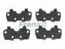 Комплект протискрипних пластин (задніх) BMW i3 (I01)/X1 (F48)/X2 (F39) 13- FRENKIT 940255 (фото 1)