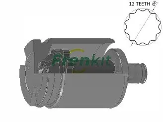 Поршень супорта (заднього) Opel Insignia/Vivaro 2.0 CDTI 17- (d=38mm) (Trw) (з механізмом) FRENKIT K385202T (фото 1)