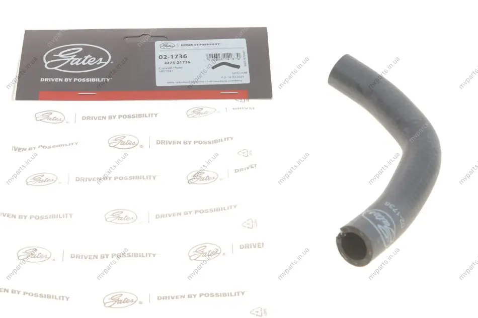 Патрубок системи охолодження Opel Astra H 1.3 CDTI 05-10 GATES Gates 02-1736 (фото 1)