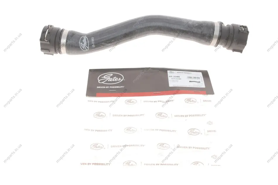 Патрубок радіатора (верхній/R) BMW 3 (E46) 01-06 N40/N45/N42 GATES Gates 05-2380 (фото 1)