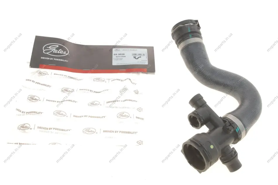 Патрубок радіатора BMW X3 (E83) 2.5/3.0 06-10 N52 GATES Gates 05-3028 (фото 1)