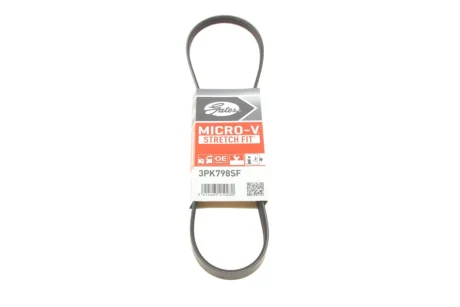 Ремінь генератора Mazda 3/6/CX-3/CX-5 2.0 11- (EPDM) GATES Gates 3PK798SF