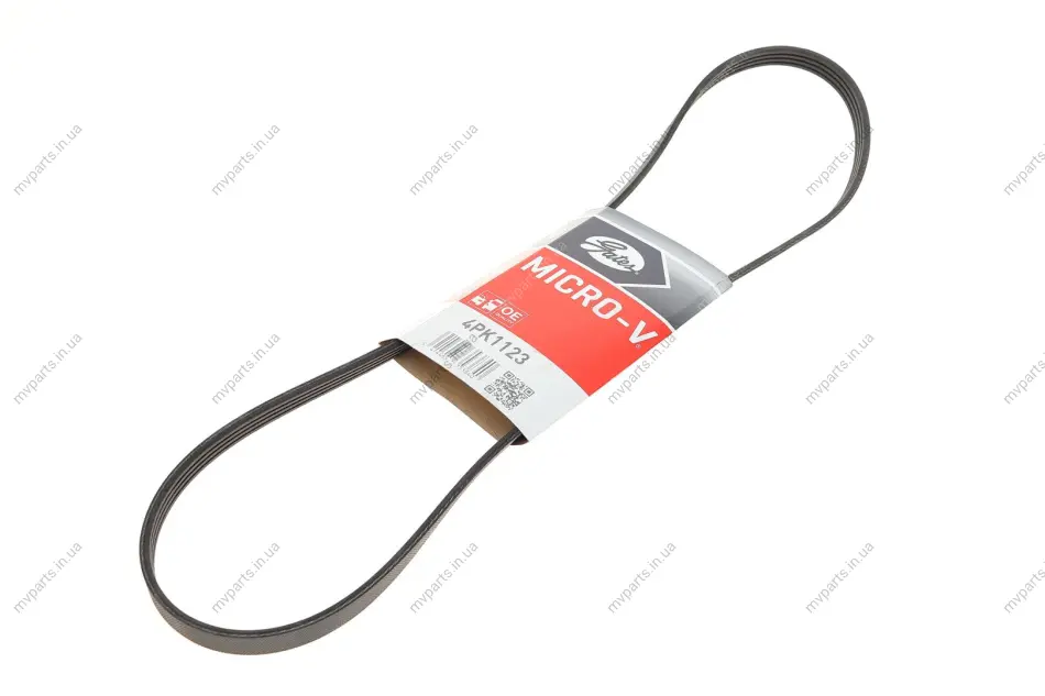Ремінь генератора Chrysler Neon/Renault Safrane 1.8-3.0 90-04 GATES Gates 4PK1123 (фото 1)