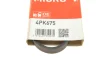 Ремінь генератора Hyundai i10/Fiat Doblo/Punto/Stilo 1.2/1.4 01- GATES Gates 4PK675 (фото 5)