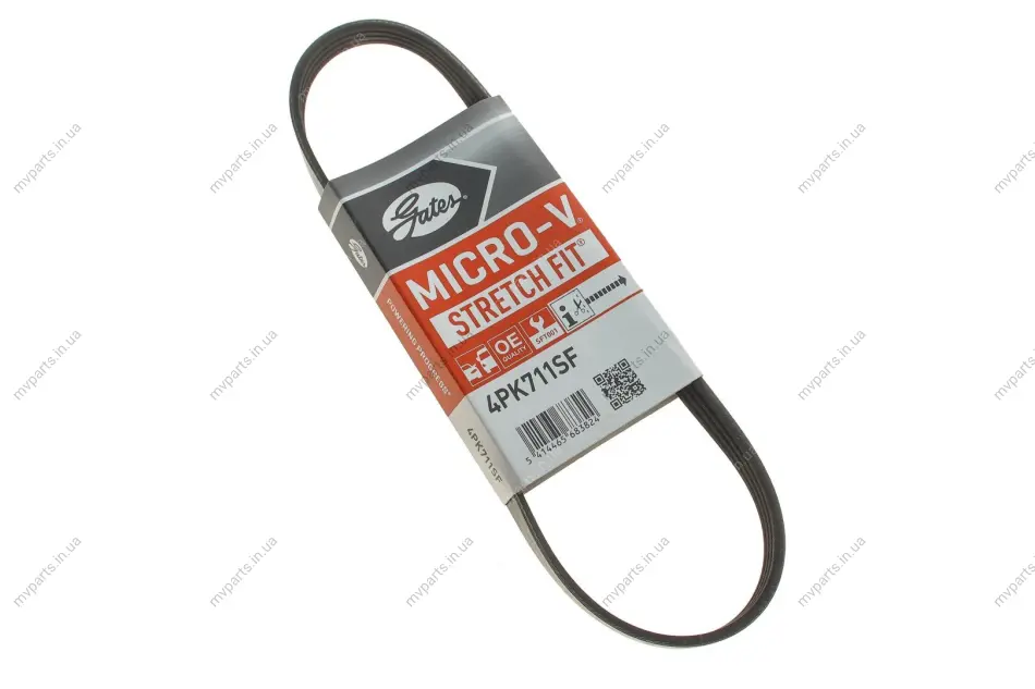 Ремінь генератора Ford Transit 2.0DI 00- GATES Gates 4PK711SF (фото 1)