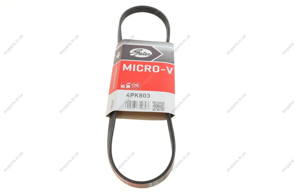Ремінь генератора Fiat Sedici/Honda Civic/Kia Pride/Opel Omega B 1.6-4.4 88-14 GATES Gates 4PK803 (фото 1)