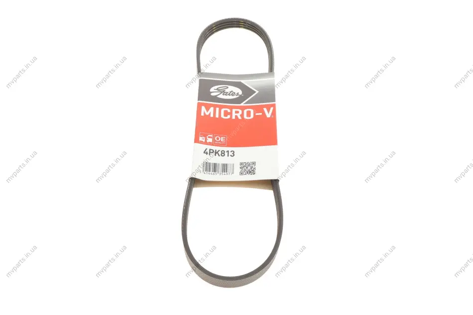 Ремінь генератора Nissan Almera/Primera/Sunny 1.0-5.0 82- GATES Gates 4PK813 (фото 1)