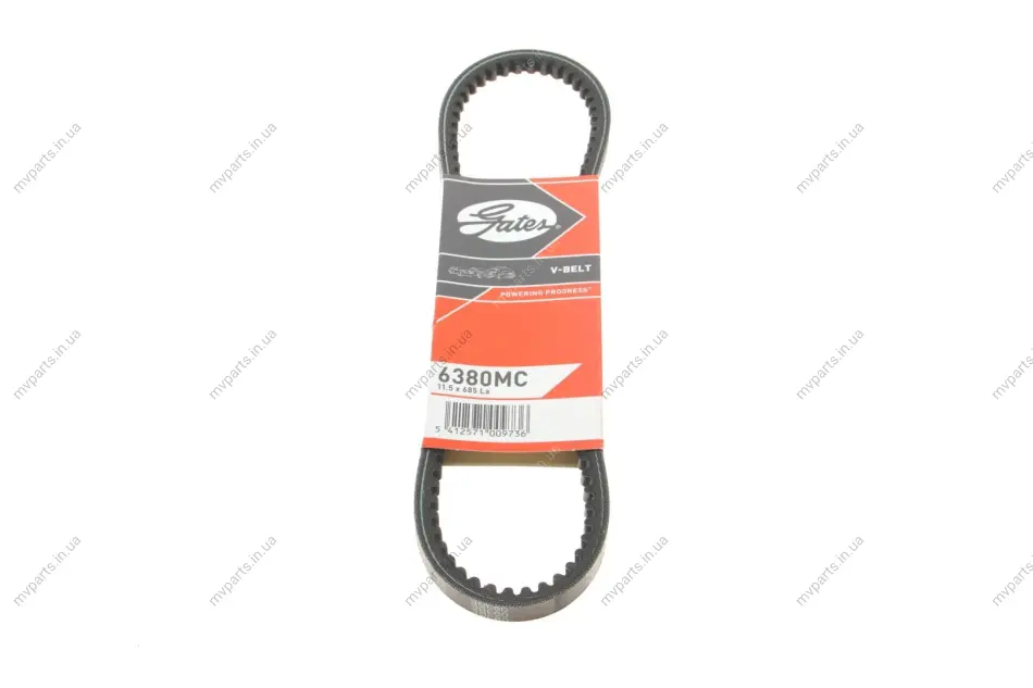 Ремінь генератора Seat Ibiza II/VW Golf/Passat 1.4-2.0 -02 (11.5x685) GATES Gates 6380MC (фото 1)