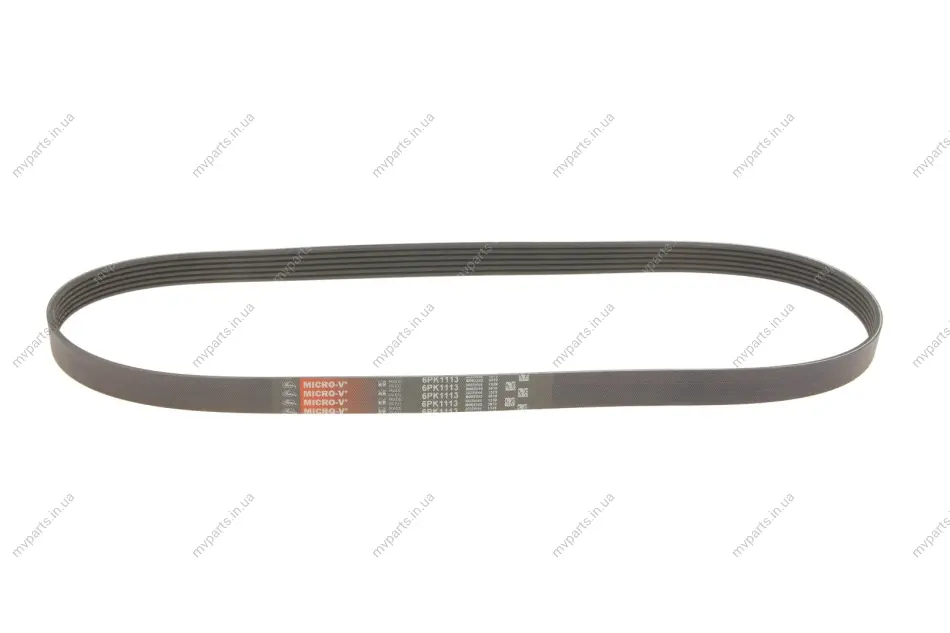 Ремінь генератора VW T5 1.9TDI/2.0 03- (PS) GATES Gates 6PK1113 (фото 1)