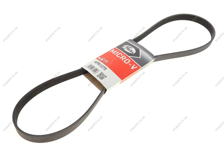 Ремінь генератора Opel Astra G/H/ Combo/Corsa C/Meriva A 1.7CDI 04- GATES Gates 6PK1275 (фото 1)