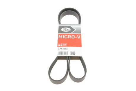 Ремінь генератора Peugeot 206/Partner/Citroen Berlingo/VW Polo 1.1-1.6 02- GATES Gates 6PK1453