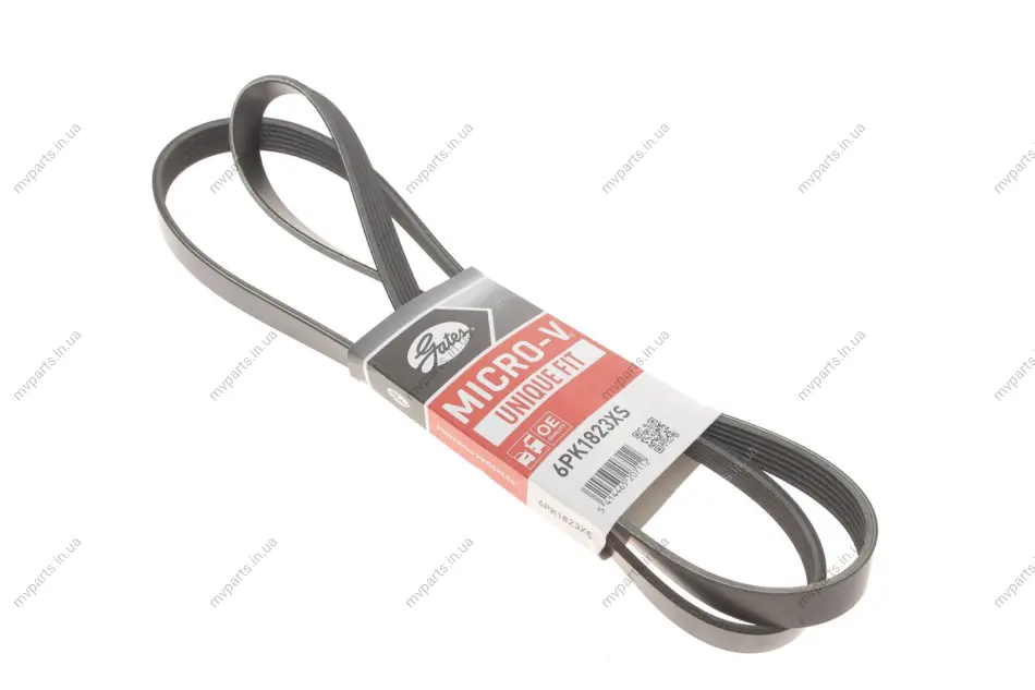 Ремінь генератора Dacia Dokker/Duster/Logan 1.4/1.6 04- GATES Gates 6PK1823XS (фото 1)